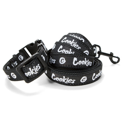 Cookies Original Logo Dog Collar & Leash Combo 🐶