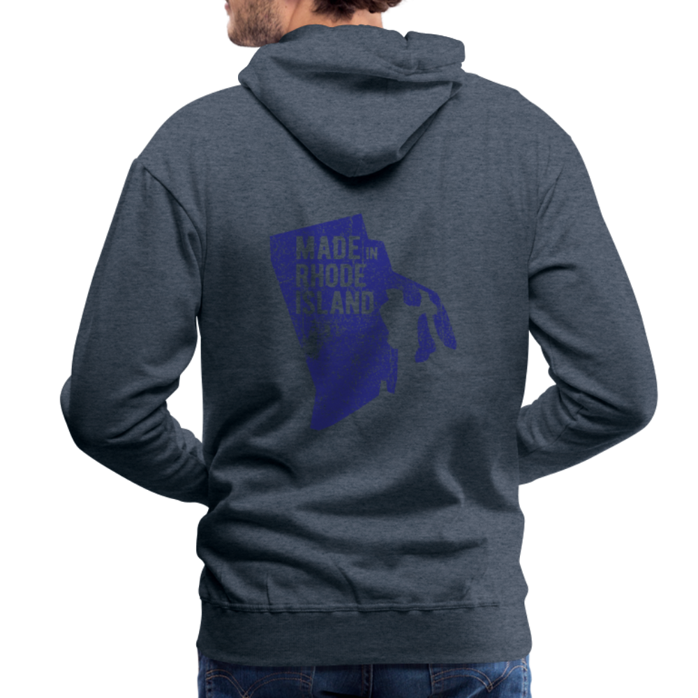 Men’s Premium Hoodie - heather denim